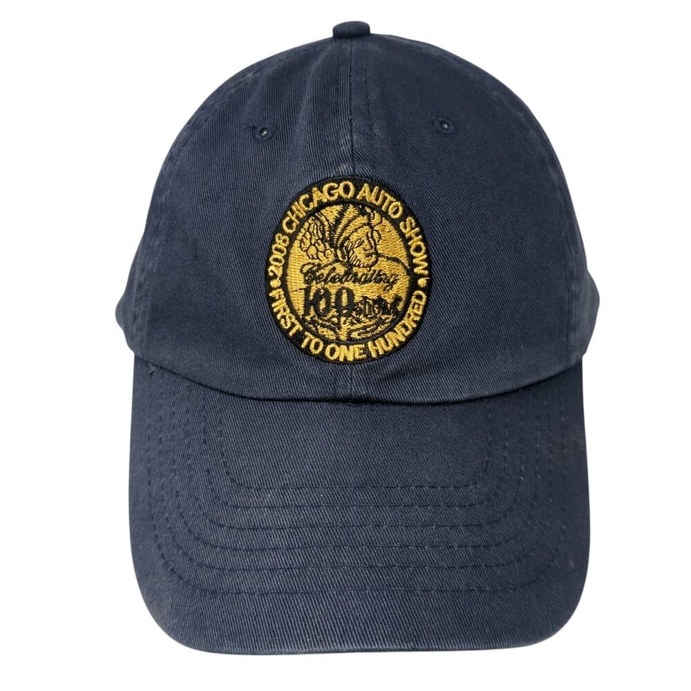 2008 Chicago Auto Show Slideback Hat Blue One Size Adjustable Ethos
